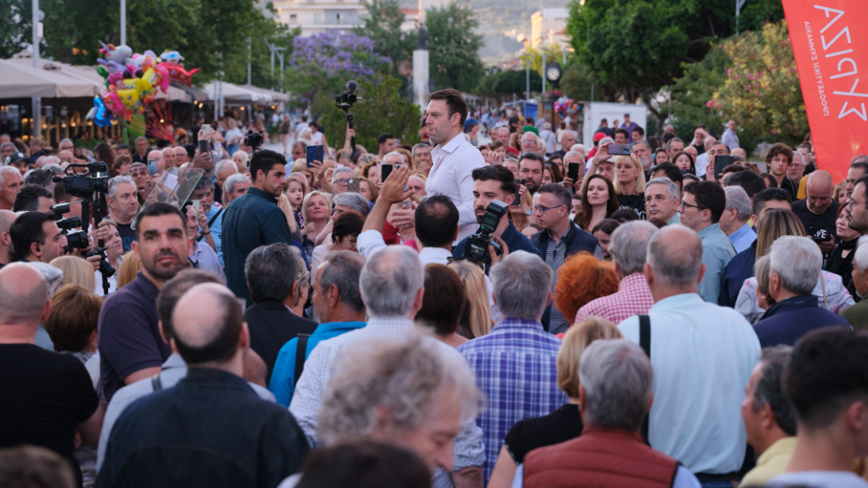 O Στέφανος Κασσελάκης στην Καλαμάτα